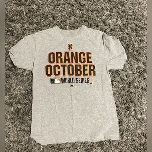 Majestic Gray T-Shirt with Logo